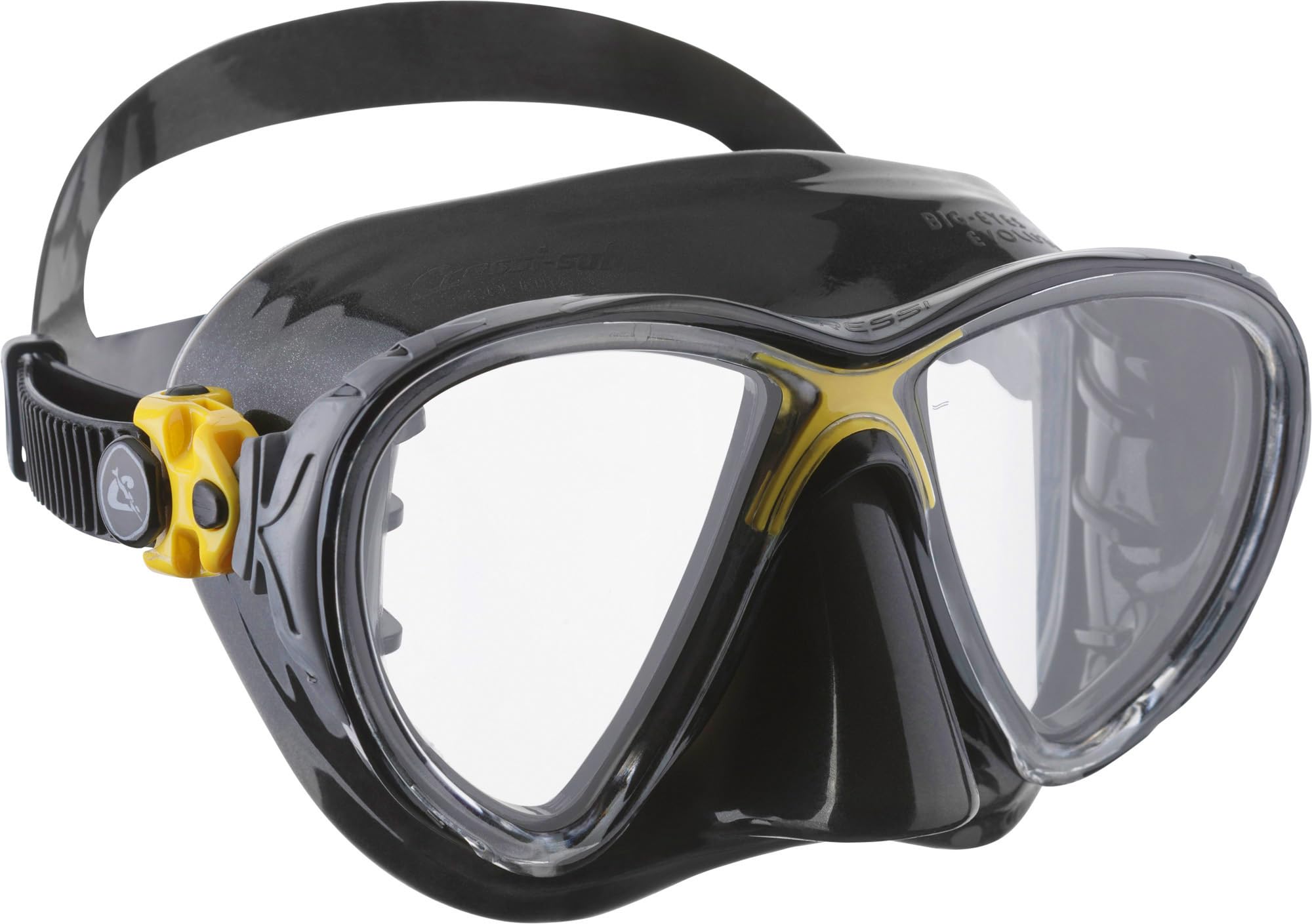 Cressi Big Eyes Evolution, Silicone Mask for Scuba Diving,