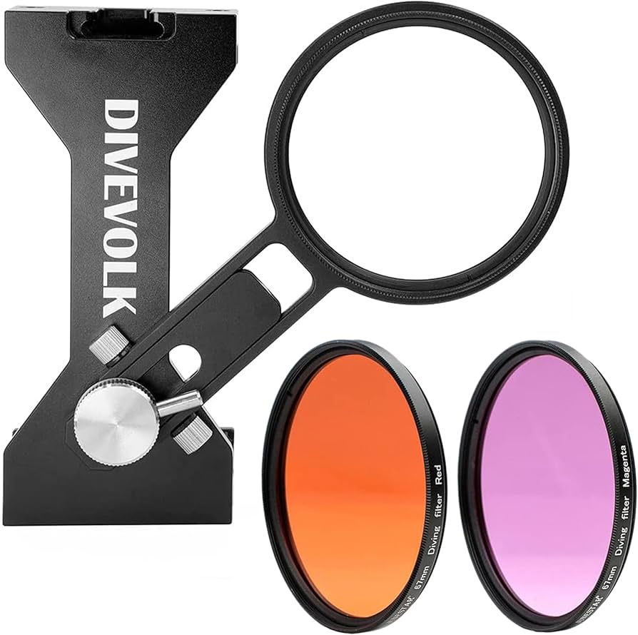 DIVEVOLK SeaTouch 4 MAX Expansion Clamp and diving Filter Kit/Max/14/14 PLUS/14 PRO/14 PRO MAX
