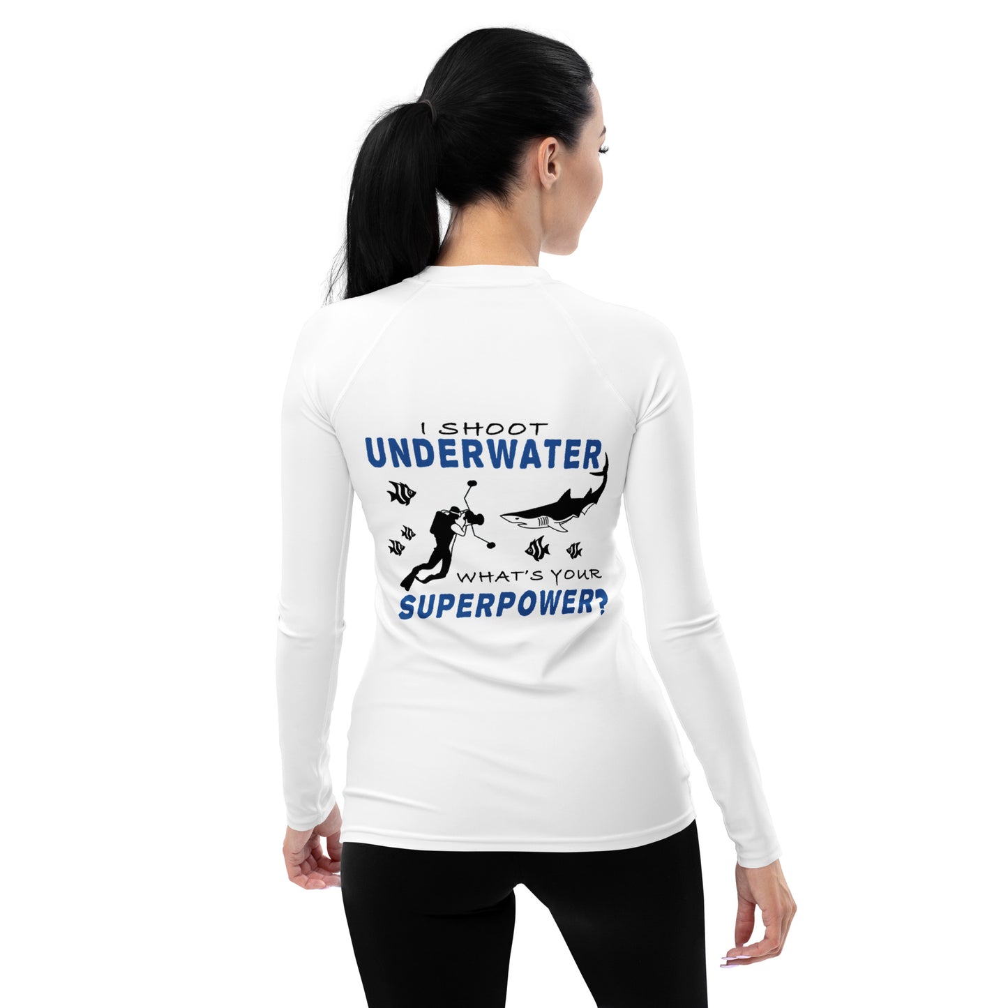 Mozaik Women's Rash Guard - Underwater Photography Superpower