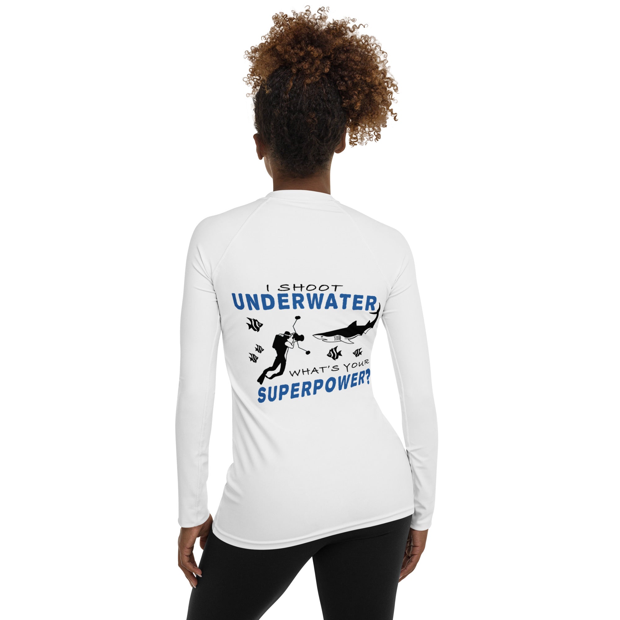 Mozaik Women's Rash Guard - Underwater Photography Superpower