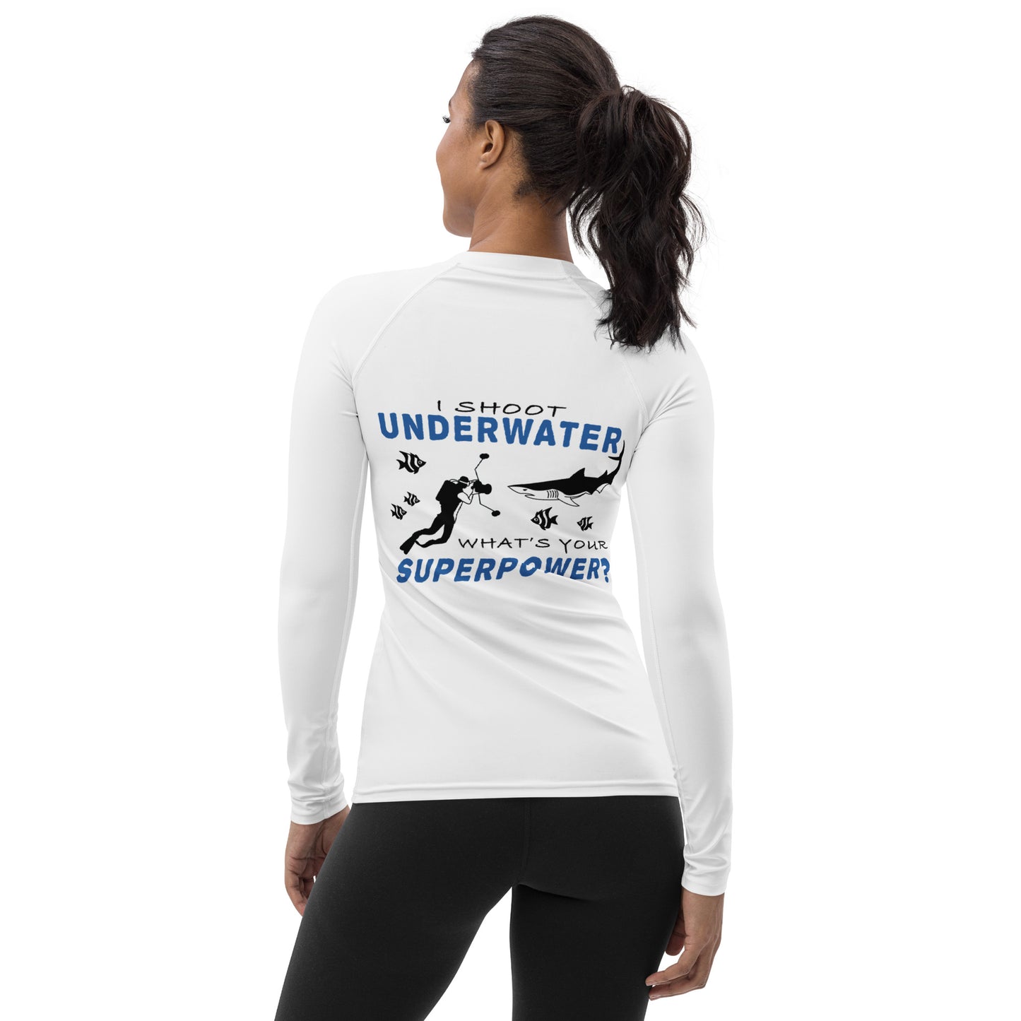 Mozaik Women's Rash Guard - Underwater Photography Superpower