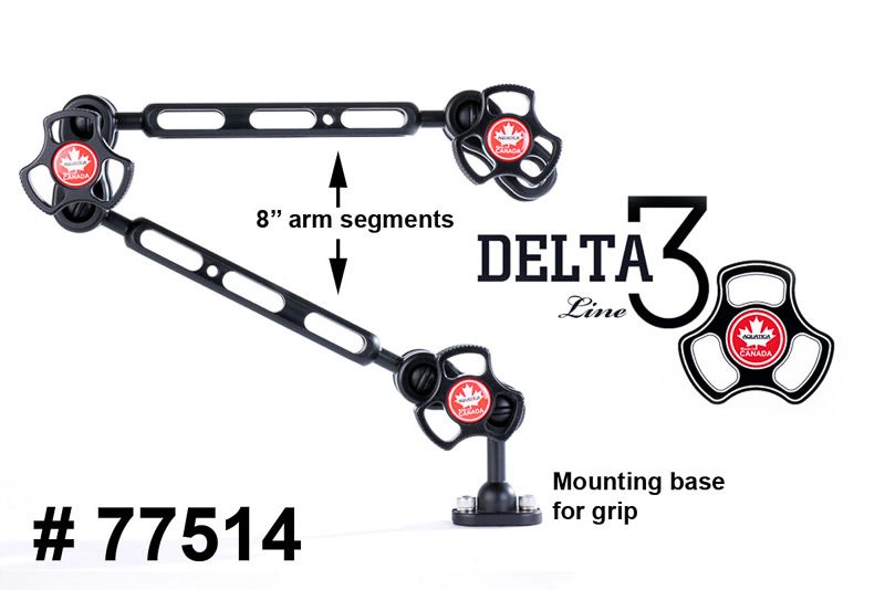 Overstock Aquatica - DELTA 3 Double 8" Strobe Arm Kit