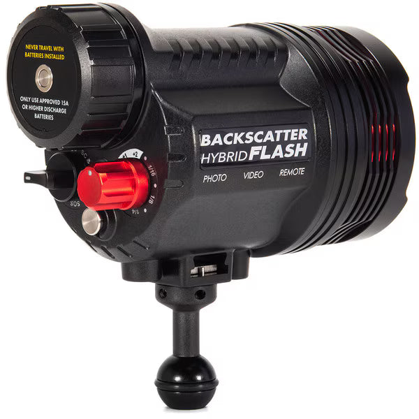 Backscatter Hybrid Flash Underwater Strobe HF-1