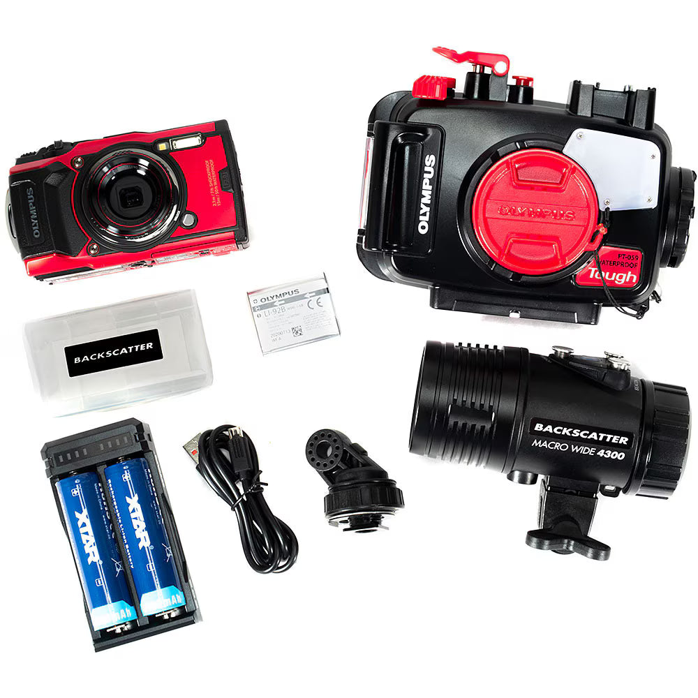 OM System TG-7 Minimalist Underwater Camera Package