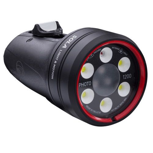 Open Box Light and Motion SOLA Photo 1200- 850-0176-D (1200 Lumens) Underwater Focus / Photo Light