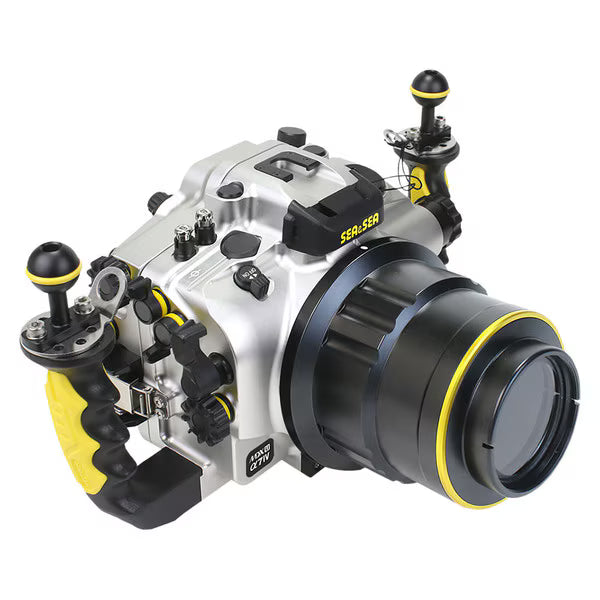 MDX-aU housing for Sony a7IV, Silver w/Optical TTL Connection(50139)