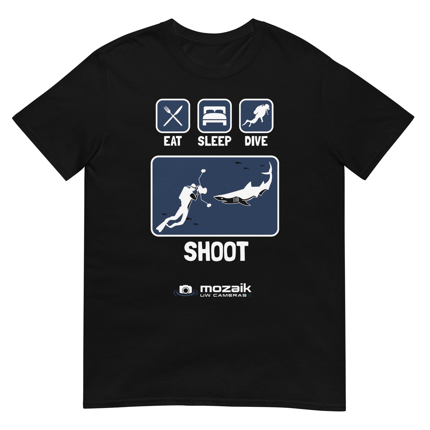 Mozaik Unisex Tee - Eat Sleep Dive - Dark Colors