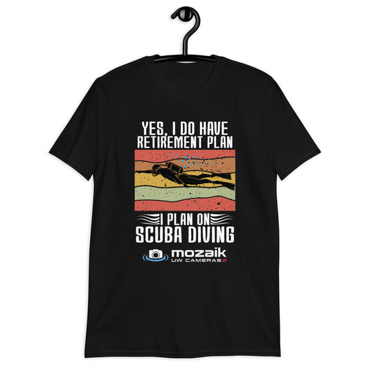 Mozaik's Dark Unisex Tee - Retire to Scuba Diving
