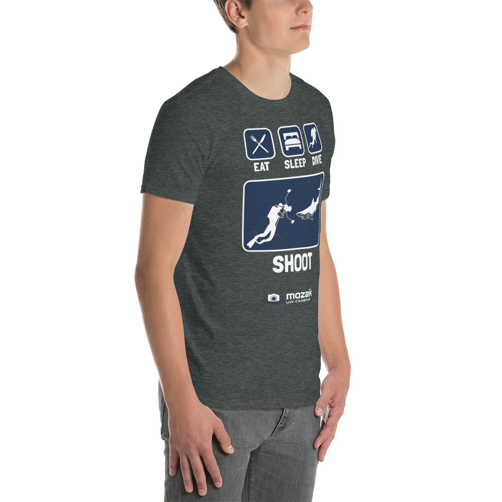 Mozaik Unisex Tee - Eat Sleep Dive - Dark Colors