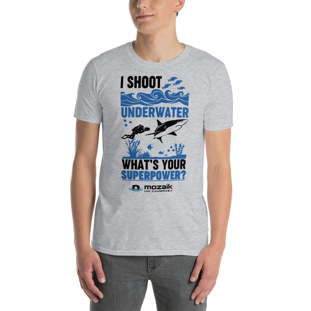 Mozaik Short-Sleeve Unisex T-Shirt - Underwater Photography Superpower Front