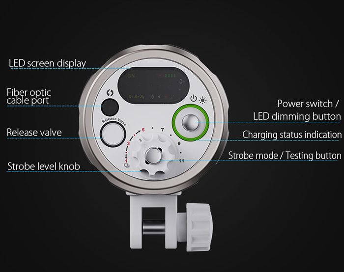 Open Box Weefine WFS07 Underwater Strobe and Video Light Combined