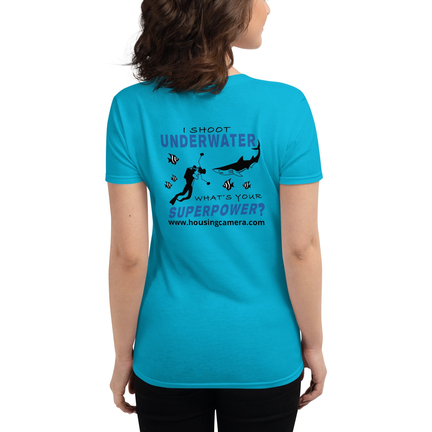 Mozaik - Women's short sleeve t-shirt - Turtle - Underwater Photography Superpower