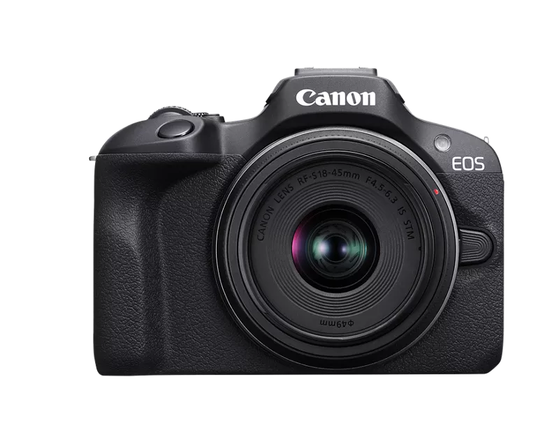 CANON EOS R100 CAMERA WITH 18-45MM LENS