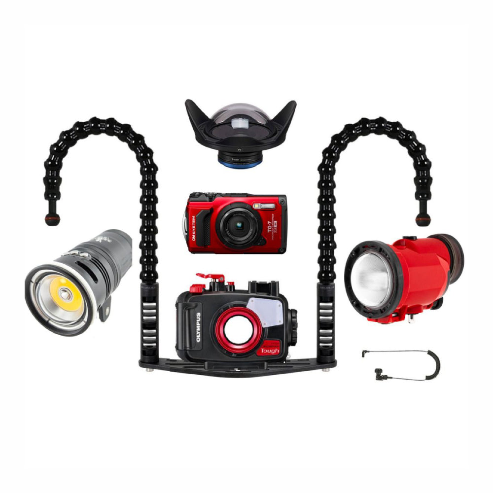 Scuba Starter Bundle – OM System TG-7 Underwater Photography Kit