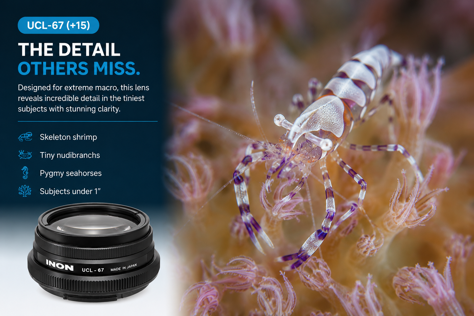 UCL-67 XD Underwater Close-up Lens