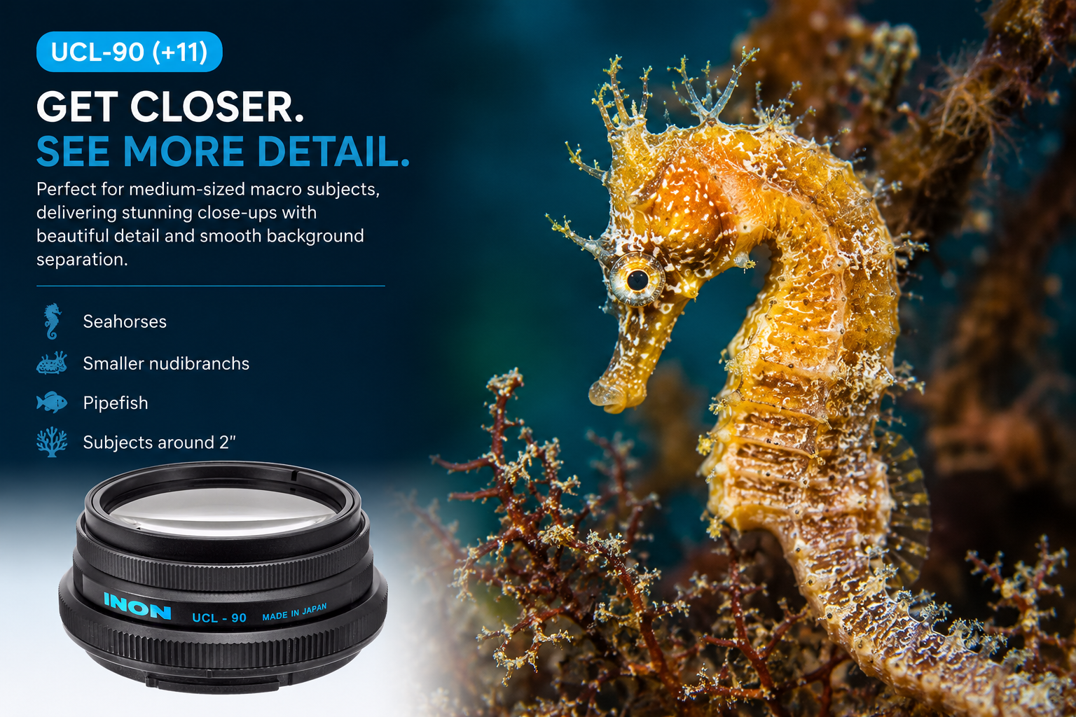 UCL-90 XD Underwater Close-up Lens
