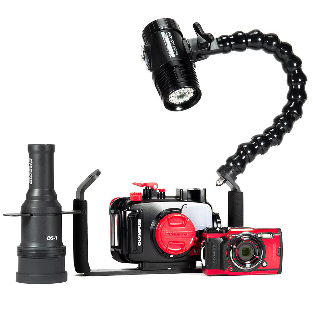 OM System TG-7, Macro Wide 4300, & Snoot Underwater Video Package