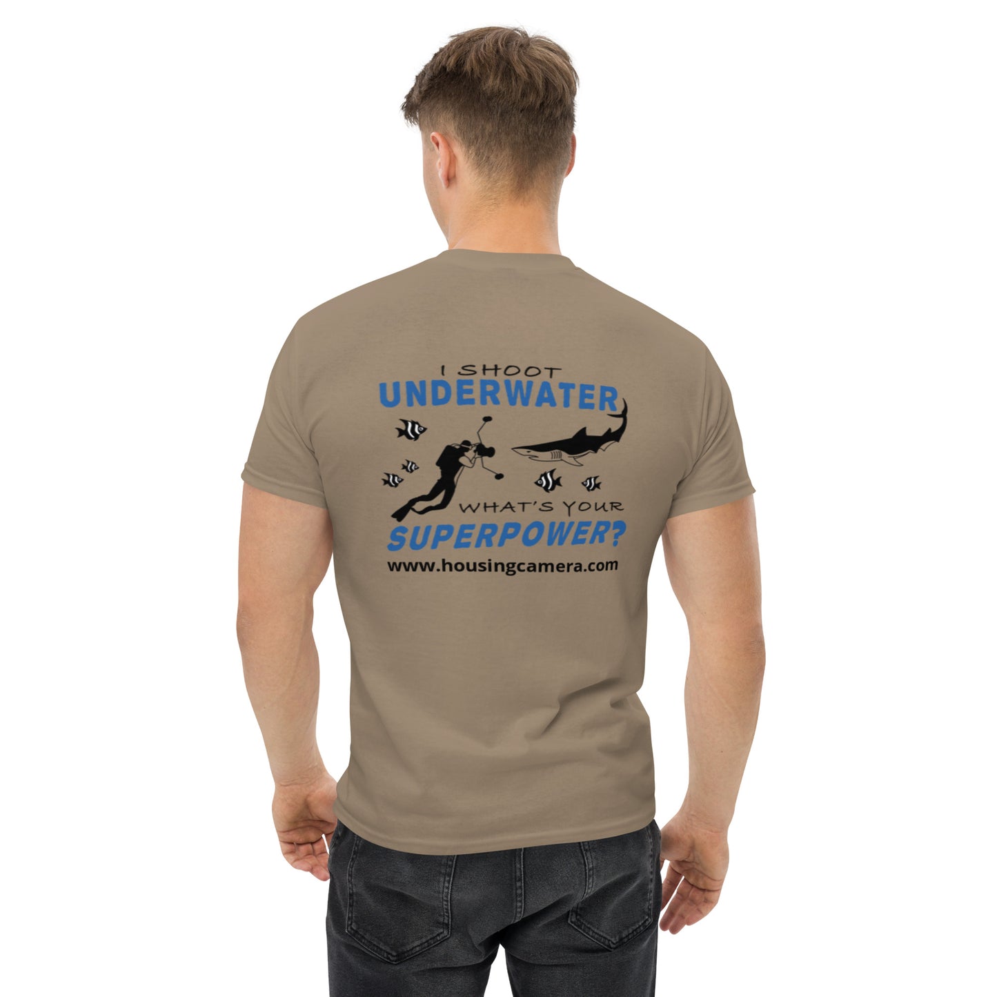 Mozaik Men's classic tee - Underwater Photography Superpower