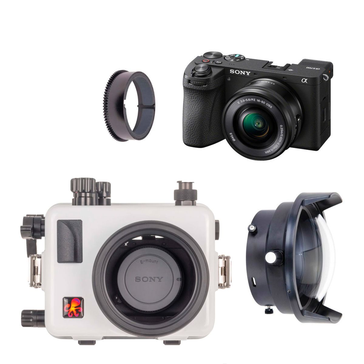 Sony a6700 Ikelite Underwater Housing Kit w/ 16-50mm Lens (60m)