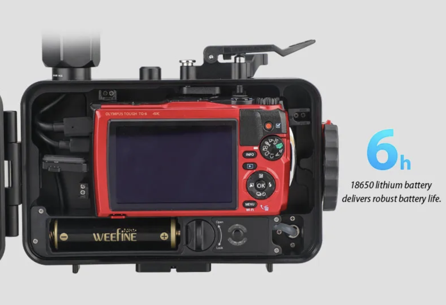 Kraken KRH TG-7 Underwater Housing for Olympus TG-7 and TG-6