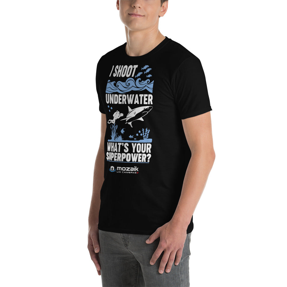 Mozaik's Unisex Tee - Underwater Photography Superpower Dark